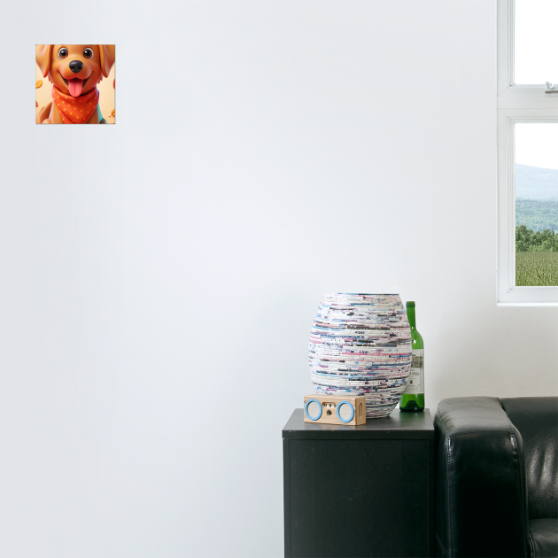 Red Golden Retriever Lover Gift - Cute Puppy Design by IamActiveDog